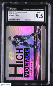1996-97 Pinnacle Summit Paul Kariya /1500 High Voltage #3 CGC 9.5 Anaheim Ducks