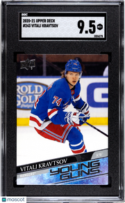 2020-21 Upper Deck Vitali Kravtsov Young Guns Rookie #243 SGC 9.5 Rangers