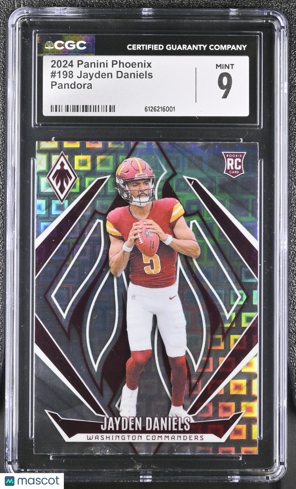 2024 Panini Phoenix Jayden Daniels Pandora Rookie #198 CGC 9 Commanders