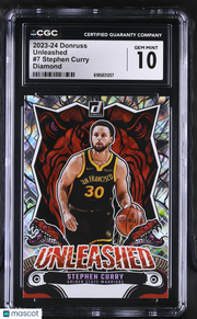 2023-24 Donruss Stephen Curry Diamond Unleashed #7 CGC 10 Golden State Warriors