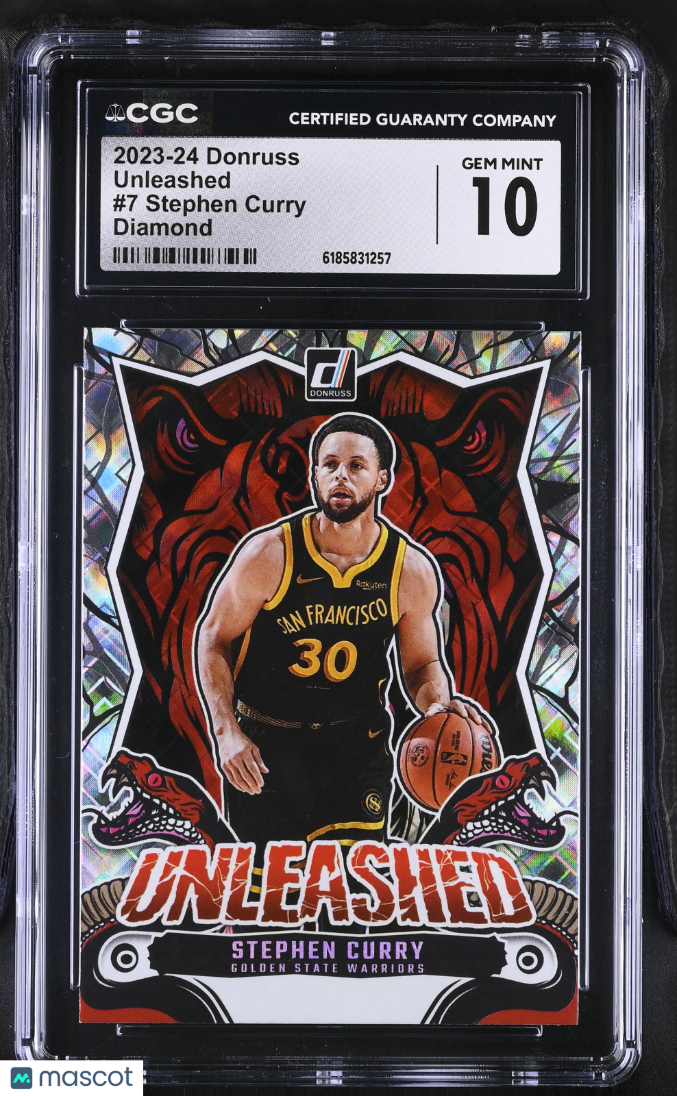 2023-24 Donruss Stephen Curry Diamond Unleashed #7 CGC 10 Golden State Warriors