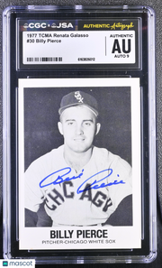 1977 Tcma Renata Galasso Billy Pierce #30 CGC Authentic JSA