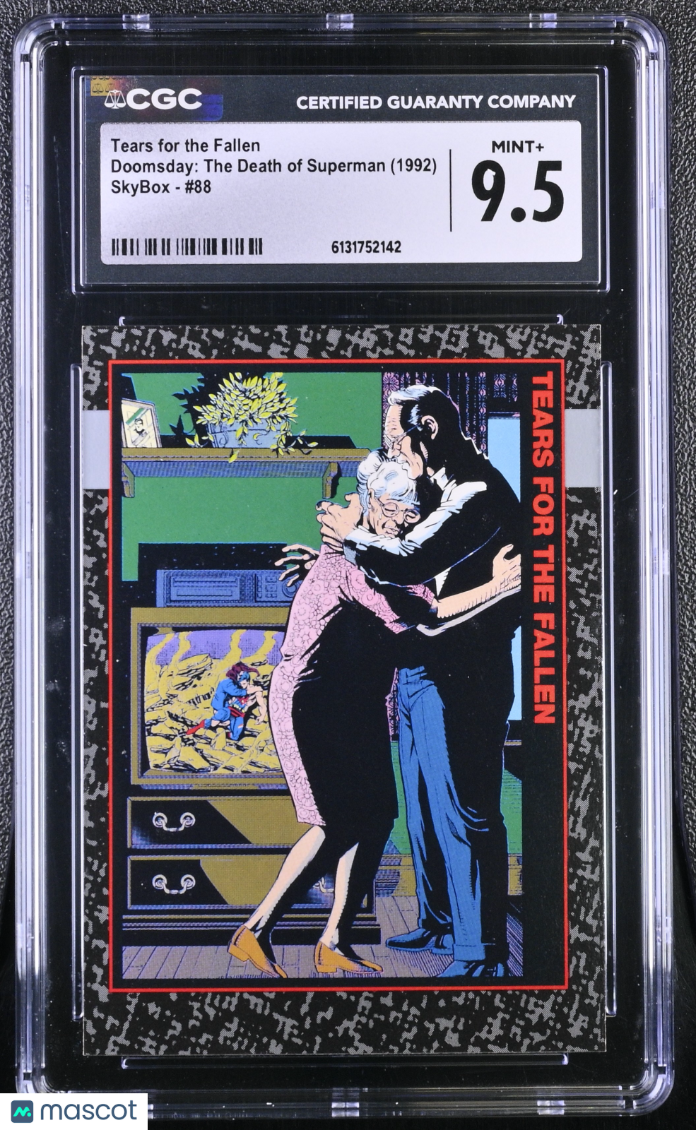 1992 Skybox Doomsday: The Death Of Superman Tears for the Fallen #88 CGC 9.5