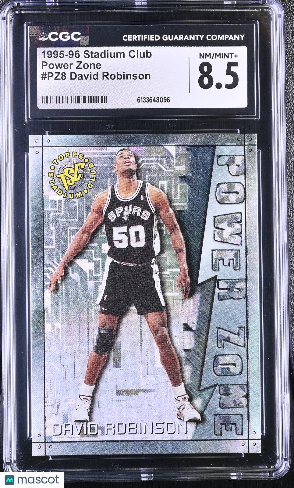 1995-96 Stadium Club David Robinson Power Zone #PZ8 CGC 8.5 San Antonio Spurs