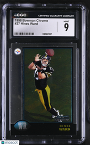 1998 Bowman Chrome Hines Ward Rookie #27 CGC 9 Pittsburgh Steelers