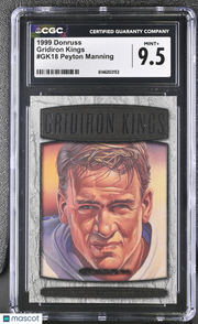 1999 Donruss Peyton Manning /5000 Gridiron Kings GK18 CGC 9.5 Indianapolis Colts