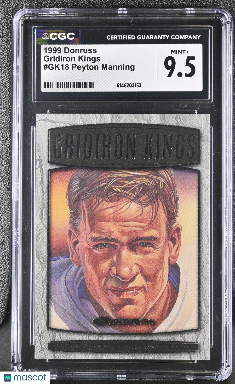 1999 Donruss Peyton Manning /5000 Gridiron Kings GK18 CGC 9.5 Indianapolis Colts