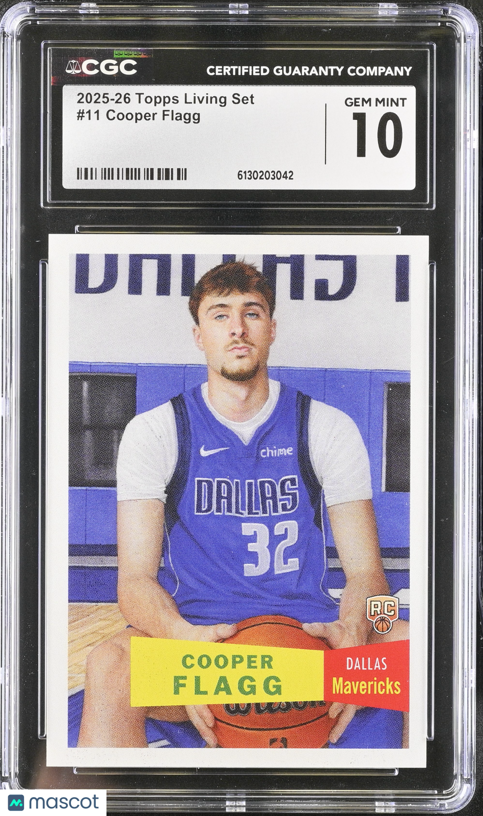 2025-26 Topps Living Set Cooper Flagg #11 CGC 10 Dallas Mavericks