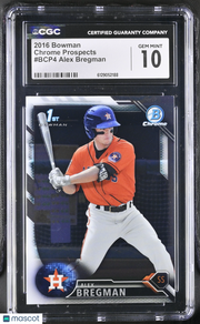 2016 Bowman Alex Bregman Rookie Chrome Prospects #BCP4 CGC 10 Houston Astros