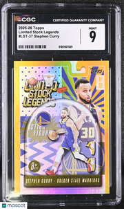 2025-26 Topps Stephen Curry Limited Stock Legends #LST-37 CGC 9 Warriors