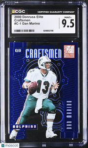 2000 Donruss Elite Dan Marino 2480/2500 Craftsmen #C-1 CGC 9.5 Miami Dolphins