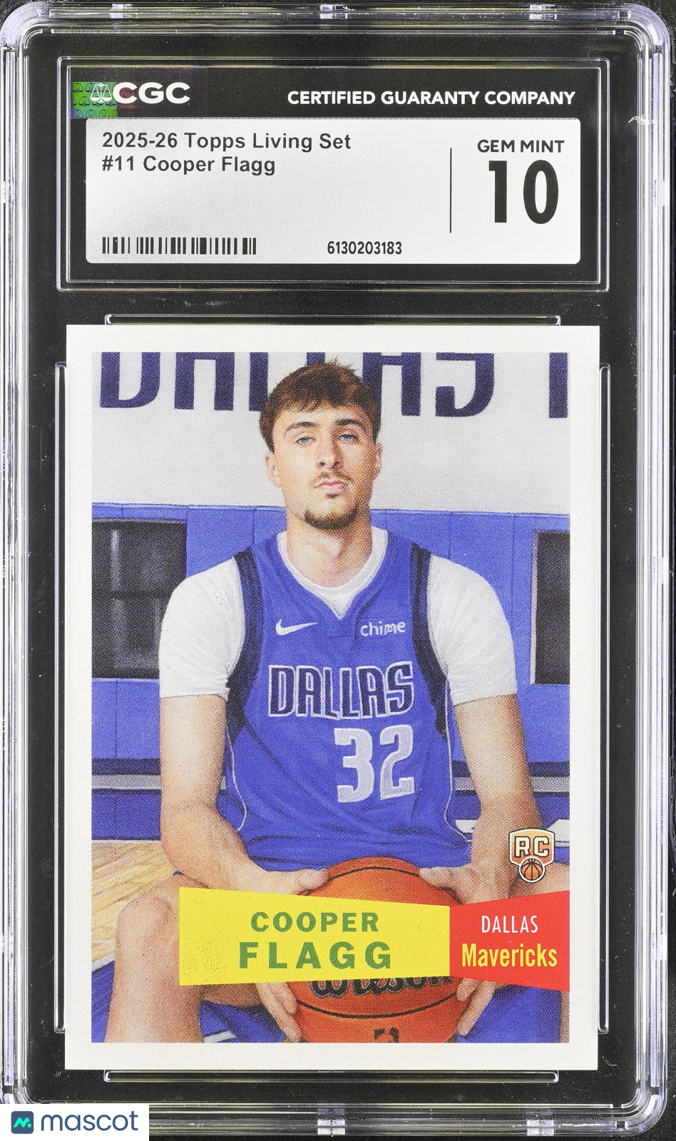 2025-26 Topps Living Set Cooper Flagg Rookie #11 CGC 10 Dallas Mavericks