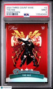 2024 Panini Three Count WWE Downtown The Miz #2 PSA 9