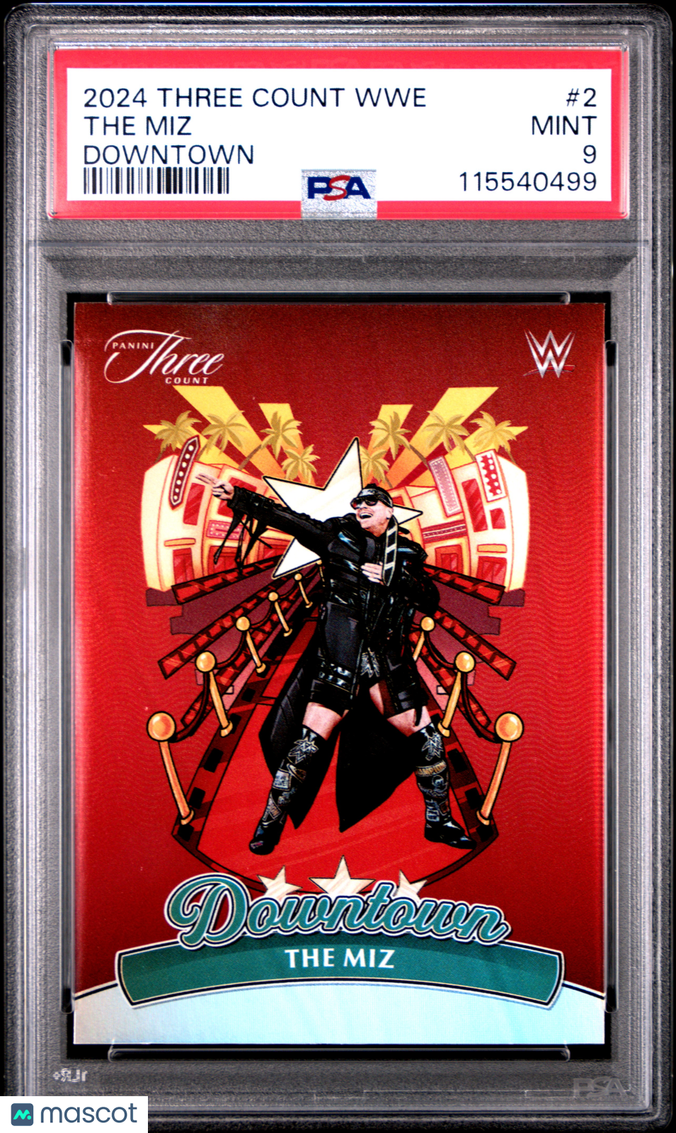 2024 Panini Three Count WWE Downtown The Miz #2 PSA 9