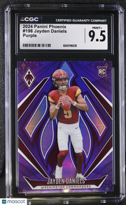 2024 Panini Phoenix Jayden Daniels Purple Rookie #198 CGC 9.5 Commanders