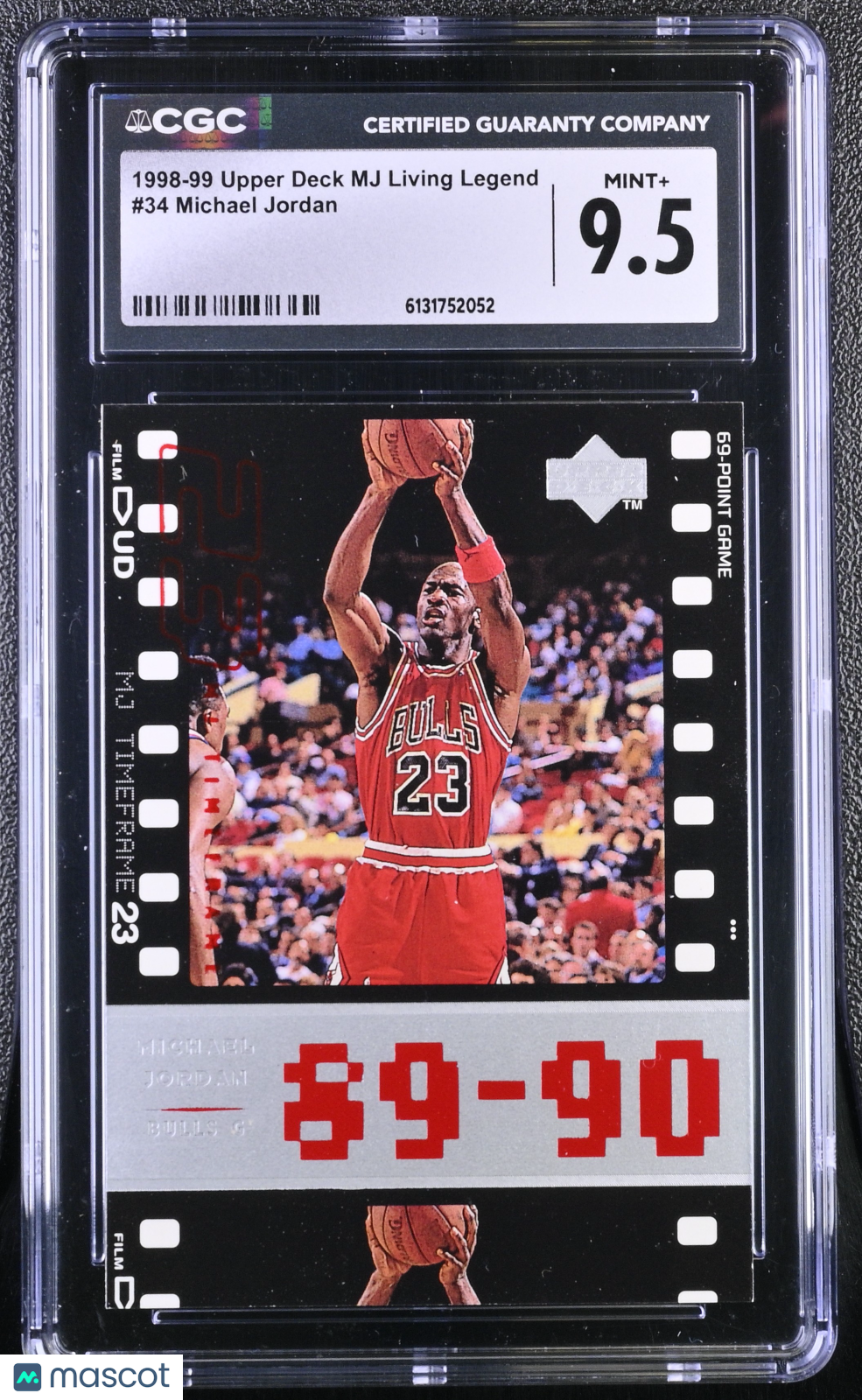 1998 Upper Deck MJ Living Legend Michael Jordan #34 CGC 9.5 Chicago Bulls