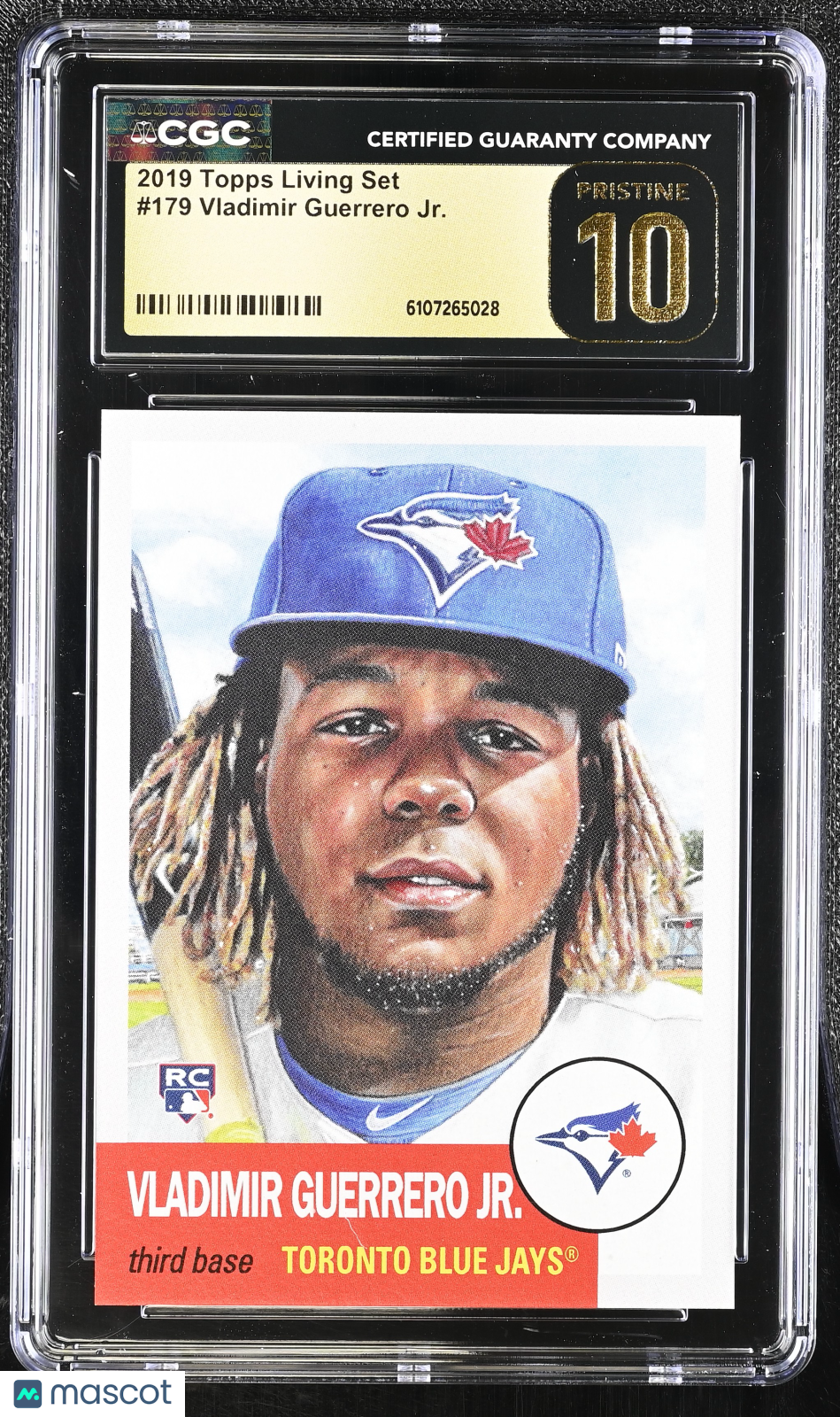 2019 Topps Living Set Vladimir Guerrero Jr. Rookie #179 CGC 10 Toronto Blue Jays