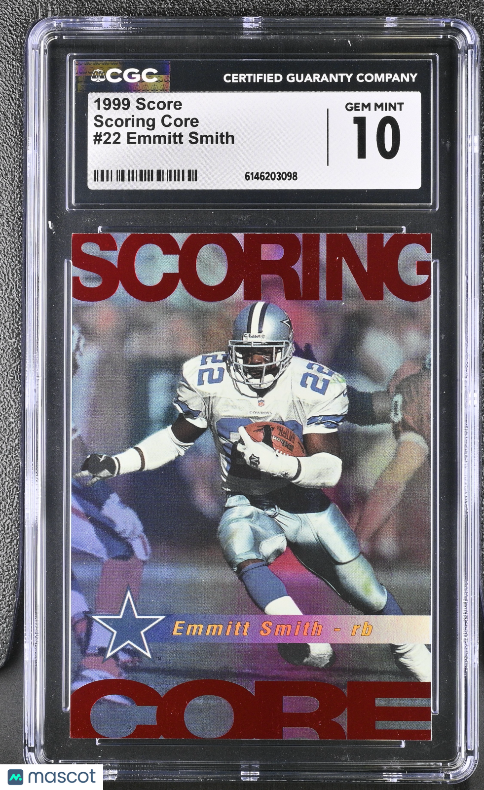 1999 Score Emmitt Smith Scoring Core #22 CGC 10 Dallas Cowboys