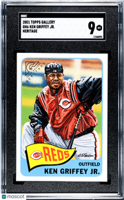 2001 Topps Gallery Ken Griffey JR. #GH6 Heritage SGC 9