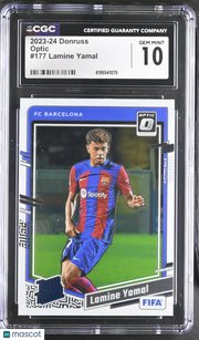 2023-24 Donruss Lamine Yamal Rookie Optic #177 CGC 10 FC Barcelona