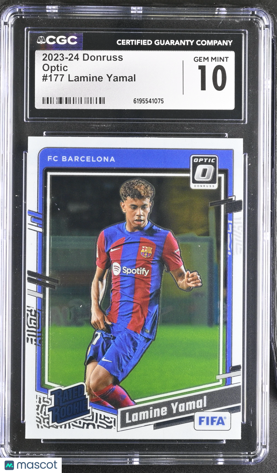 2023-24 Donruss Lamine Yamal Rookie Optic #177 CGC 10 FC Barcelona