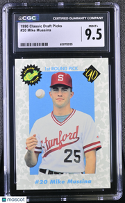 1990 Classic Draft Picks Mike Mussina Rookie #20 CGC 9.5 Stanford Cardinal