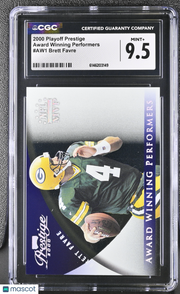 2000 Playoff Prestige Brett Favre Award Winning Performers #AW1 CGC 9.5 Packers