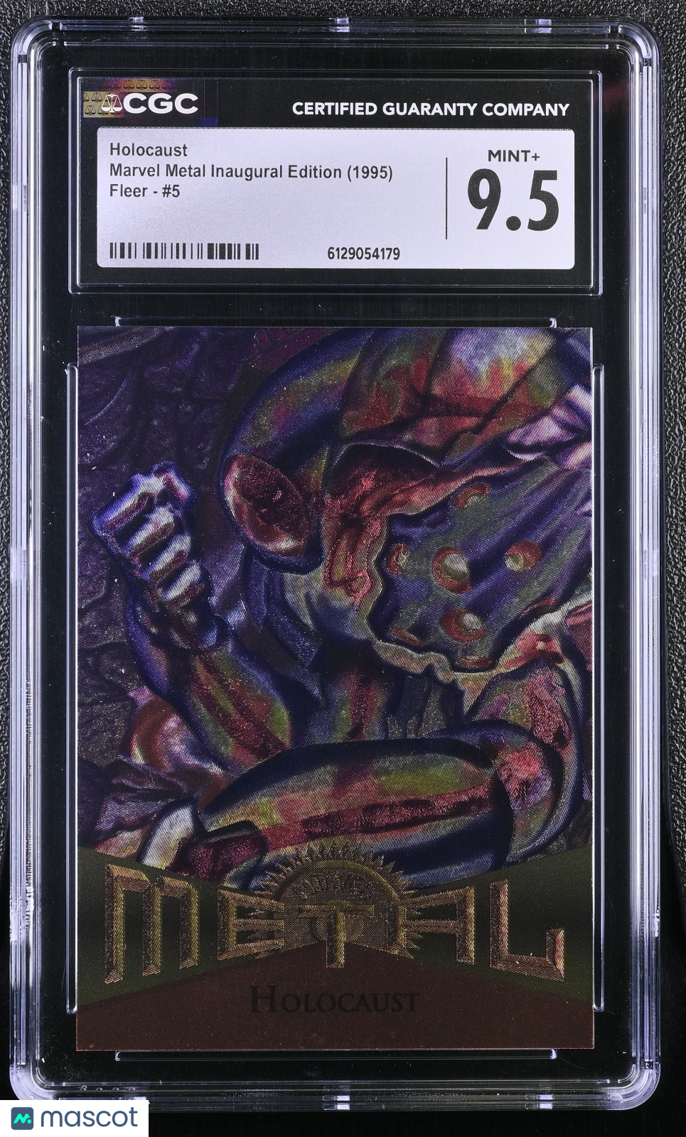 1995 Fleer Marvel Metal Inaugural Edition Holocaust #5 CGC 9.5