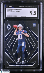 2024 Panini Phoenix Drake Maye Rookie #179 CGC 9.5 New England Patriots