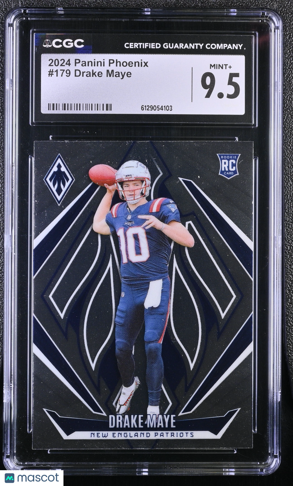 2024 Panini Phoenix Drake Maye Rookie #179 CGC 9.5 New England Patriots