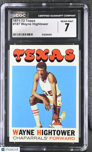 1971-72 Topps Wayne Hightower #187 CGC 7 Texas Chaparrals