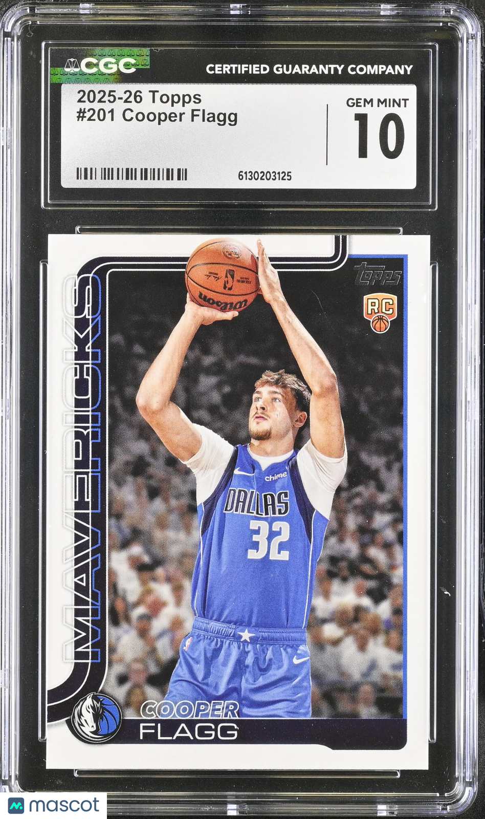 2025-26 Topps Cooper Flagg #201 CGC 10 Dallas Mavericks