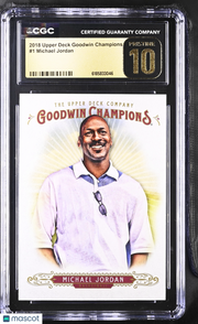 2018 Upper Deck Goodwin Champions Michael Jordan #1 CGC 10 Pristine