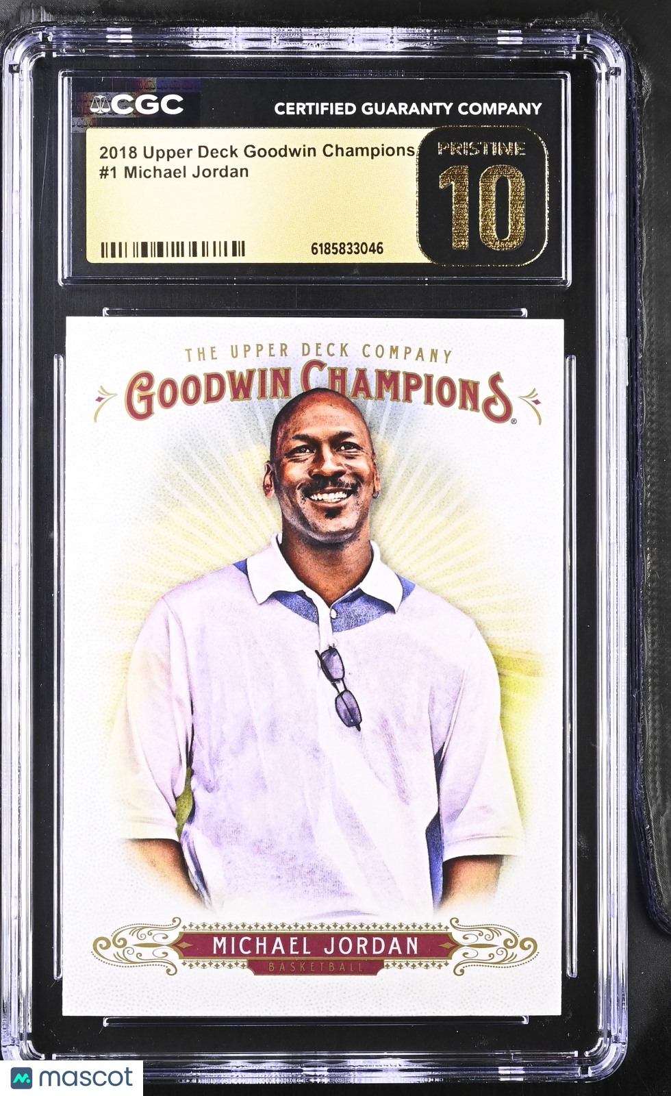 2018 Upper Deck Goodwin Champions Michael Jordan #1 CGC 10 Pristine