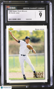1992 Upper Deck Minors Derek Jeter #5 CGC 9