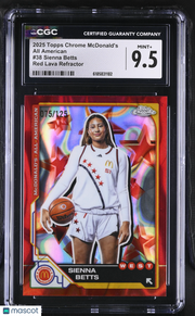 2025 Topps Chrome Mcdonald's Sienna Betts Red Lava Refractor /125 Rookie CGC 9.5