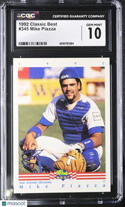 1992 Classic Best Mike Piazza Rookie #345 CGC 10 San Antonio Missions