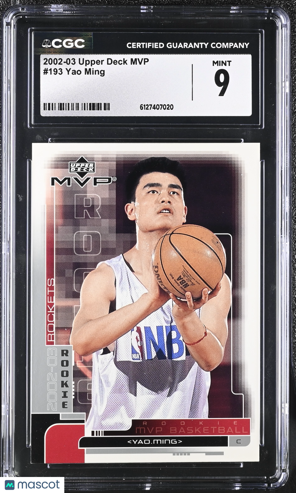 2002-03 Upper Deck MVP Yao Ming #193 CGC 9