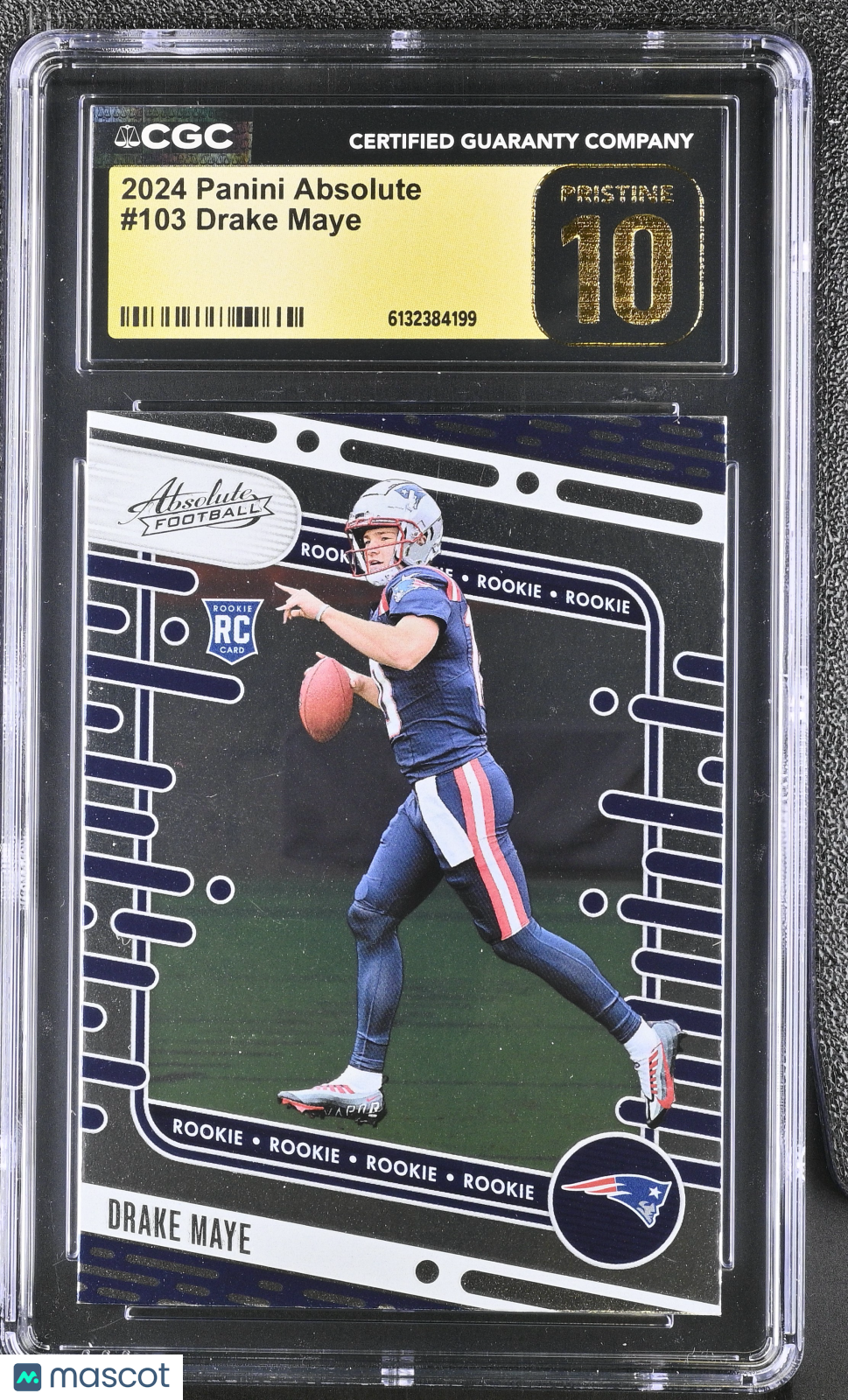 2024 Panini Absolute Drake Maye Rookie #103 CGC 10 Pristine Patriots