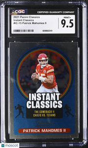 2021 Panini Classics Patrick Mahomes II Instant Classics #IC-15 CGC 9.5 Chiefs