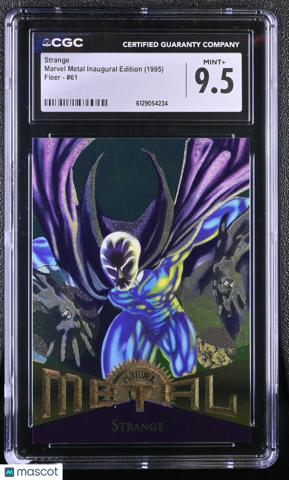 1995 Fleer Marvel Metal Inaugural Edition Strange #61 CGC 9.5
