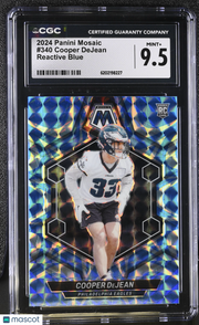 2024 Panini Mosaic Cooper DeJean Reactive Blue Rookie #340 CGC 9.5 Eagles