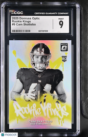 2025 Donruss Optic Cam Skattebo Rookie Kings #9 CGC 9 New York Giants