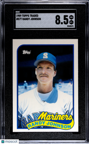1989 Topps Traded Randy Johnson #57T SGC 8.5