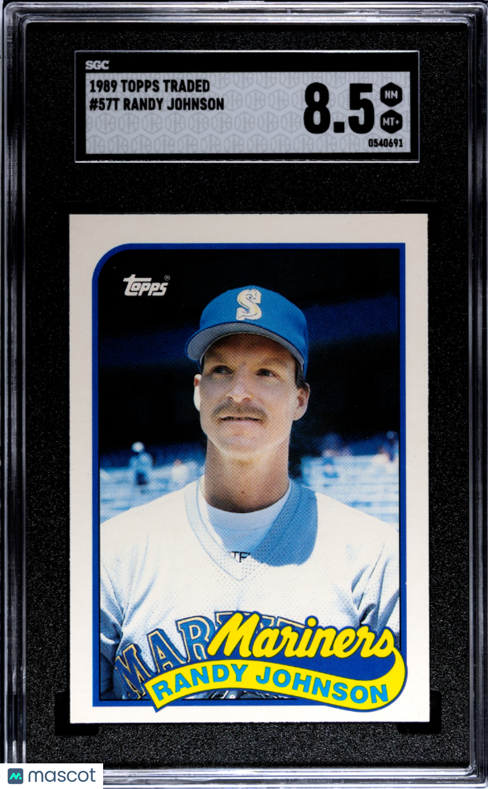 1989 Topps Traded Randy Johnson #57T SGC 8.5