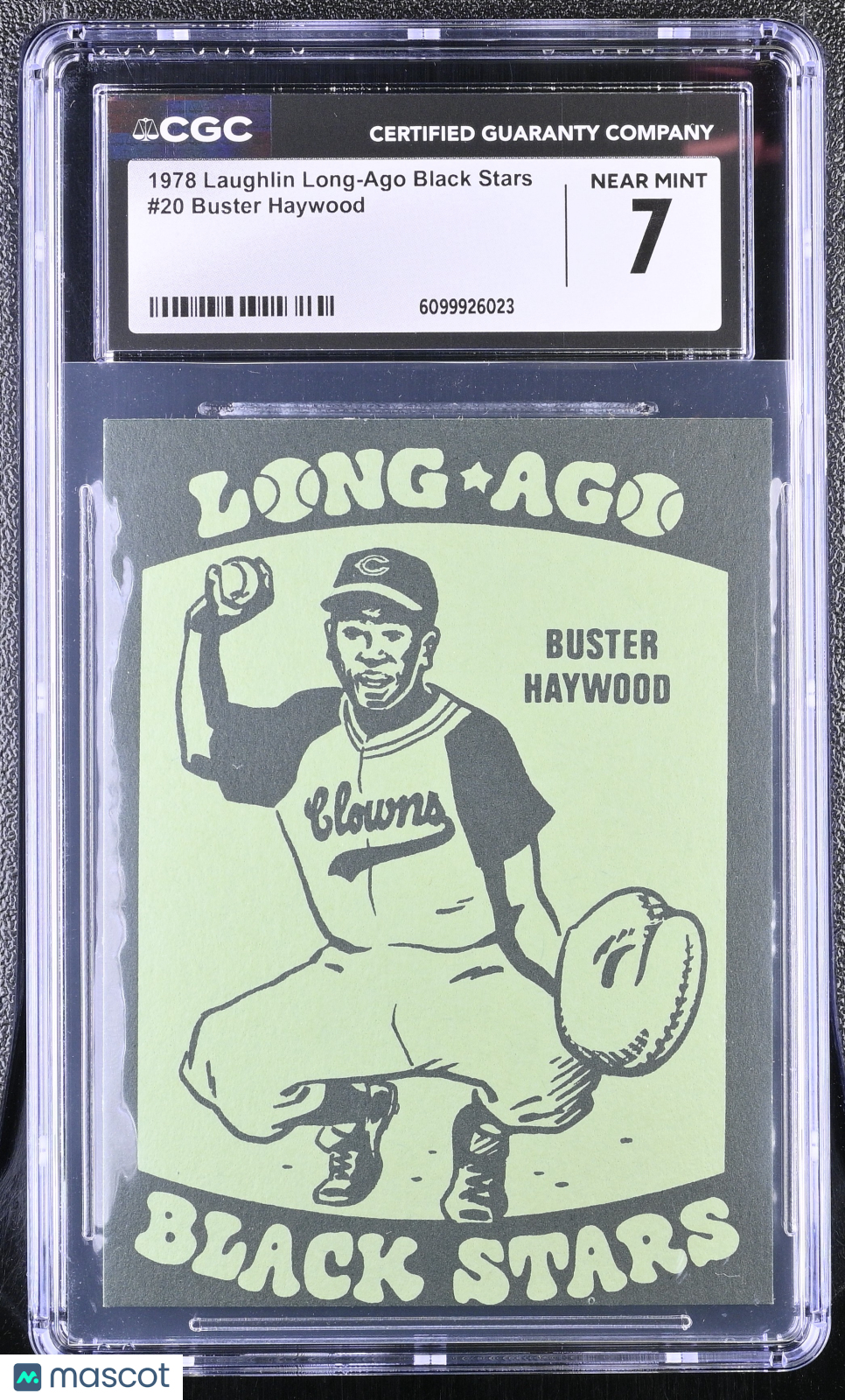 1978 Laughlin Long-Ago Black Stars Buster Haywood #20 CGC 7 Indianapolis Clowns