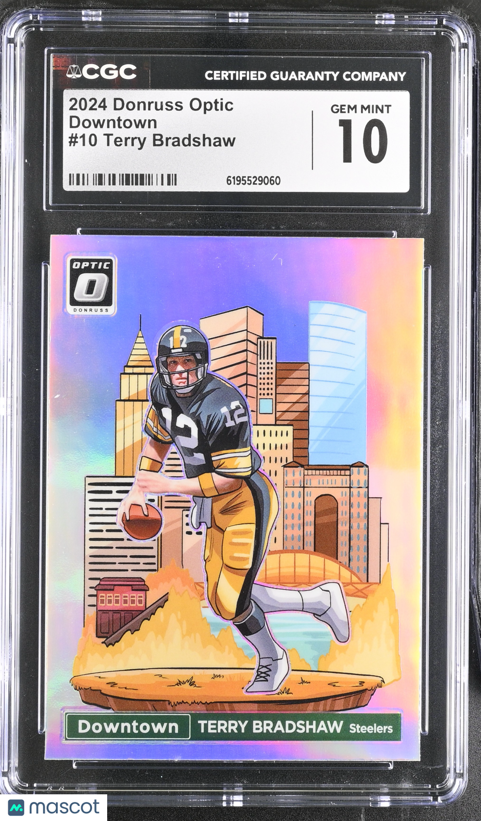 2024 Donruss Optic Terry Bradshaw Downtown #10 CGC 10 Pittsburgh Steelers