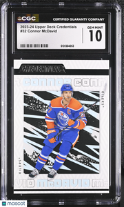 2023-24 Upper Deck Credentials Connor McDavid #32 CGC 10