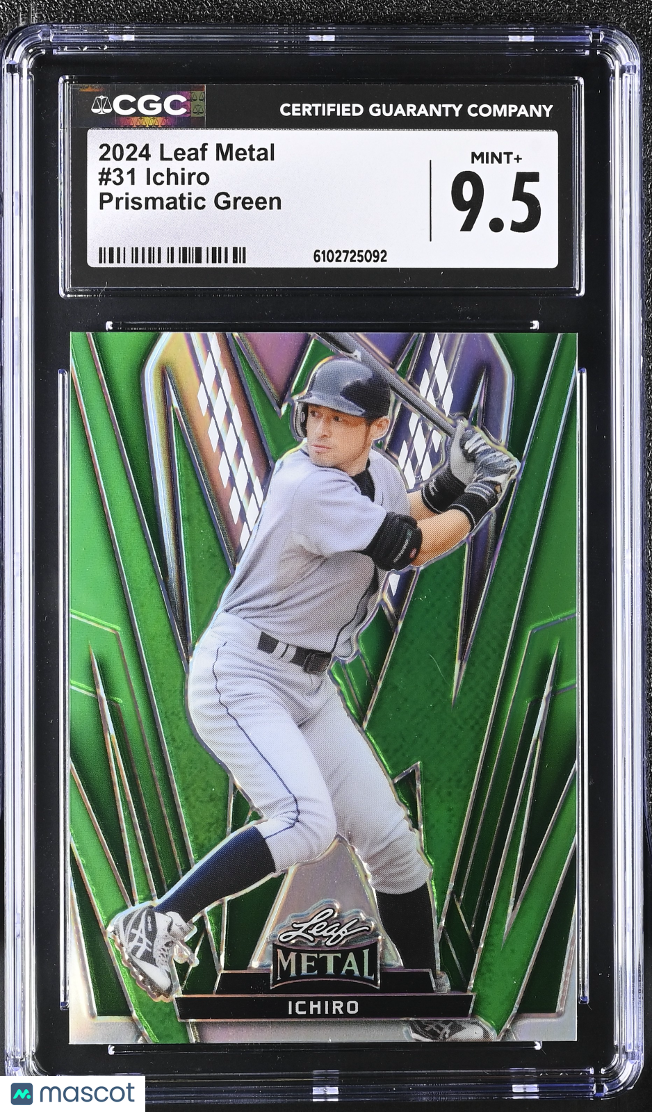 2024 Leaf Metal Ichiro Prismatic Green /5 #31 CGC 9.5