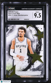 2025-26 Topps Victor Wembanyama Stars of the NBA #SA-11 CGC 9.5 Spurs